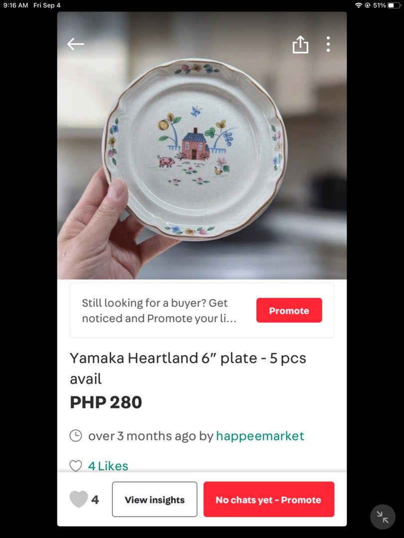 Yamaka Heartland 9.5” 9 pcs (Category: Dinnerware & Cutlery) located in Naga. Submitted by happeemarket (Listing ID 1459498119, Image 3). Description: 9 pcs avaialable Add sf.