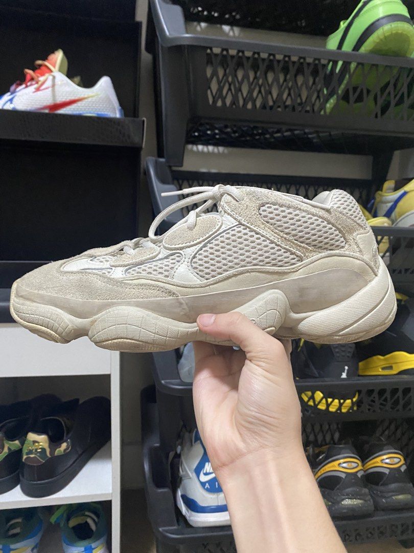 Yeezy 500 Size 10 (Category: Sneakers) located in Pasig City. Submitted by hogthevision12 (Listing ID 1459559746, Image 3). Description: -Yeezy 500 -heavily used but usable -us 10 -with box -damage on sole .