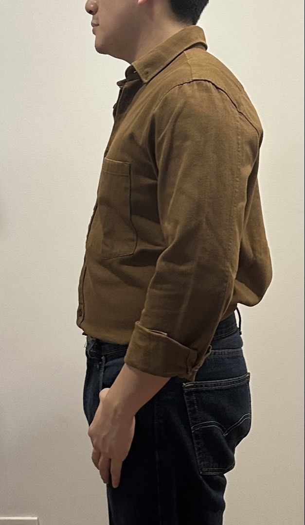 Zara Brown Long Sleeve Button Up Shirt (Category: Tshirts & Polo Shirts ) located in San Juan City. Submitted by detan03 (Listing ID 1459628396, Image 2). Description: RFS: Declutter Price: 500 .