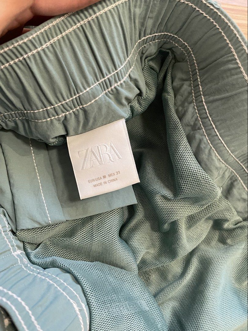 Zara Men's Teal Swim Shorts (Category: Shorts) located in Taguig. Submitted by buymythingsty (Listing ID 1459601517, Image 2). Description: Decluttering.