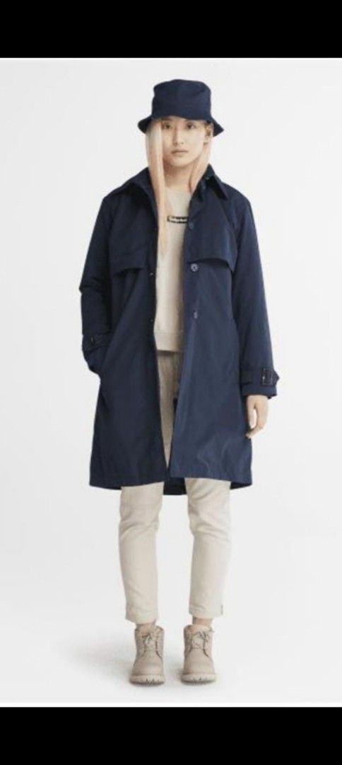 Zara Navy Blue Trench Coat (Category: Coats, Jackets and Outerwear) located in Manila. Submitted by PrinceDani.Clothing (Listing ID 1459668787, Image 1). Description: zara navy blue trench coat xs on tag up to medium fit 18.5in width 32in length excellent condition .