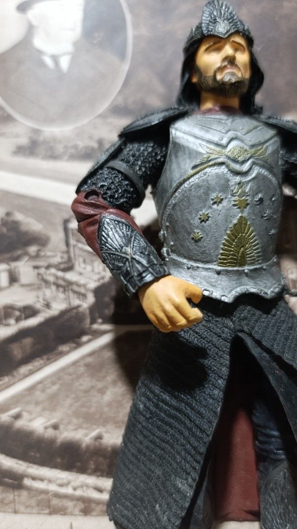 2003 Marvel Ent. Action Figure - Warrior Knight (Category: Figurines & Statues) located in Gingoog City. Submitted by ThePurpleBox (Listing ID 1459823942, Image 2). Description: LORD OF THE RINGS TOY BIZ ARAGORN KING OF GONDOR Figure only 380php✅ -Loose no cape and sword. - Good condition, tight joints Disclaimer: Listed items are vintage/pre-owned, which means they had a life before we found them. They may show evidence of that previous life; si