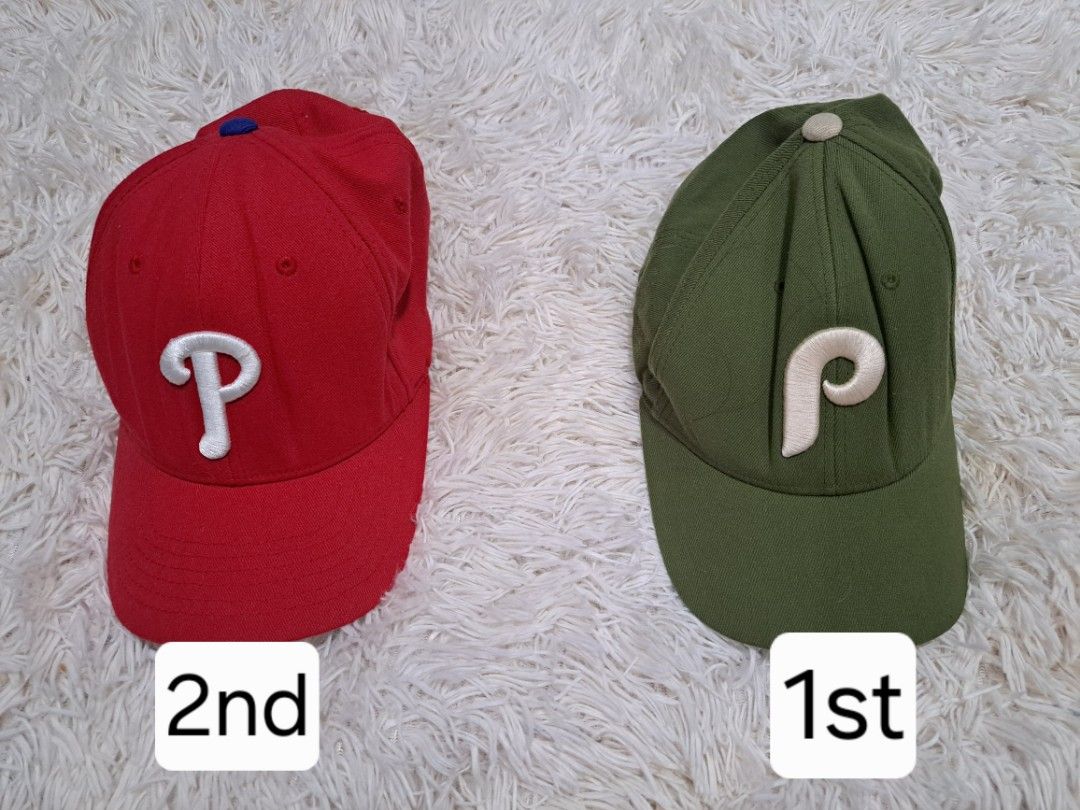 2 MLB Cooperstown Collection Baseball Caps - Phillies (Category: Caps & Hats) located in Quezon City. Submitted by kimlynandaya (Listing ID 1459794057, Image 1). Description: ORIGINAL MLB CAPS ORIGINAL MLB CAPS 1ST PRICE:499 SIZE:XS-S 2ND PRICE:499 SIZE:XS-S .