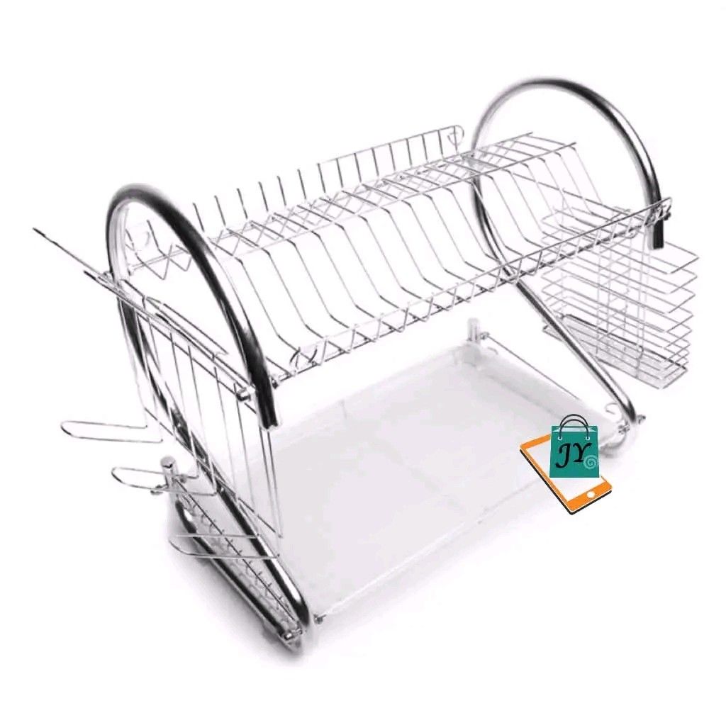 2-Layer Dish Drainer with Utensil Holder, Chrome Plated (Category: Other Kitchenware & Tableware) located in Manila. Submitted by marvieobordo (Listing ID 1459727958, Image 3). Description: - Brand New 2-Layer Dish Drainer - Made of Durable Steel with Chrome Plating - Includes Separate Utensil Holder - Perfect for Kitchen Organization - Adds Practicality and Style to Your Kitchen.