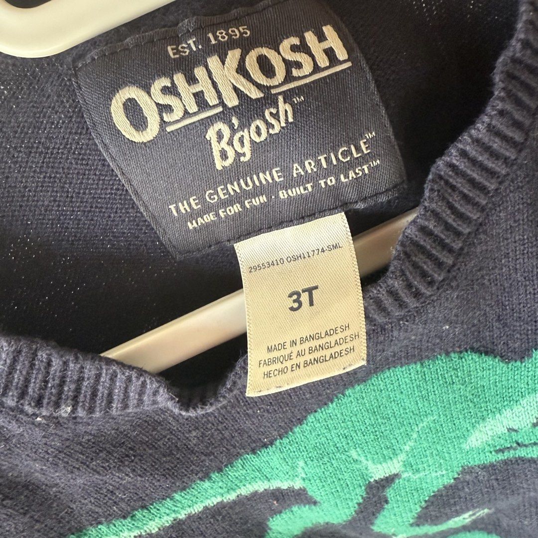 3T Oshkosh Knitted Longsleeves Sweater (Category: Babies & Kids Fashion) located in San Juan City. Submitted by lovegoeson (Listing ID 1459857017, Image 2). Description: .