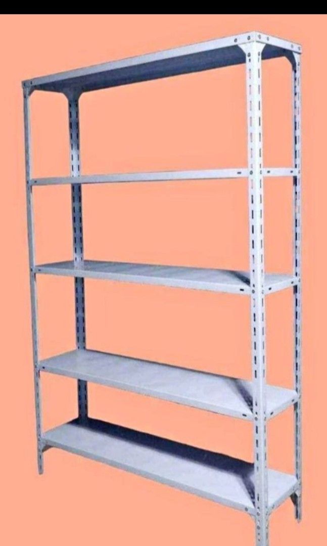 5 Layer Metal Rack (Category: Shelves, Cabinets & Racks) located in Taguig. Submitted by diannecaya86853 (Listing ID 1459723835, Image 1). Description: Boltless laminated wood 120x40x200cm. 2600 120x30x180cm..2500.