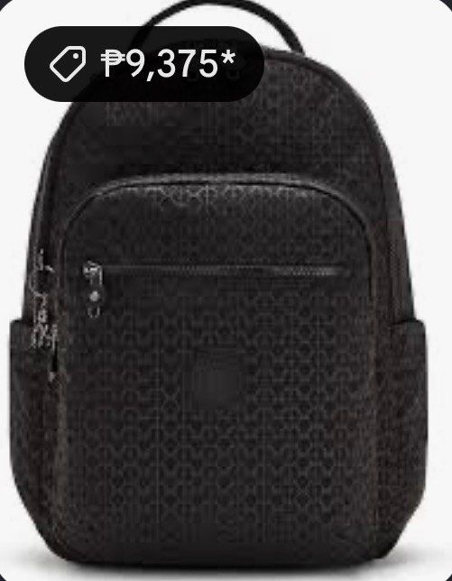 🖤 KIPLING BACKPACK - Black Authentic (Category: Backpacks) located in Quezon City. Submitted by grai25 (Listing ID 1459844036, Image 1). Description: Pang matagalan na bagpack to! 😍 ✅ Color: Black with embossed pattern - hindi dumihin ✅ Original Kipling hardware - lahat ng zipper Kipling nakaukit ✅ Maraming compartments - kasya laptop, payong, baon ni bagets ✅ Malinis loob - walang amoy, walang butas ✅ Padded shoulder strap - hindi masakit sa b