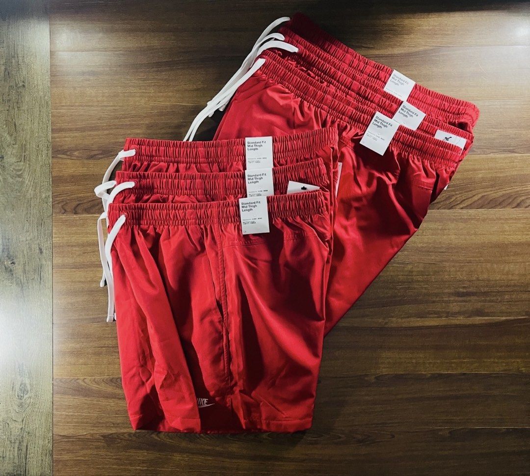 ‼️ Nike Red Woven Shorts (Category: Shorts) located in Quezon City. Submitted by akieo (Listing ID 1459866781, Image 1). Description: Nike Available Red woven shorts 1,600 only each QC.