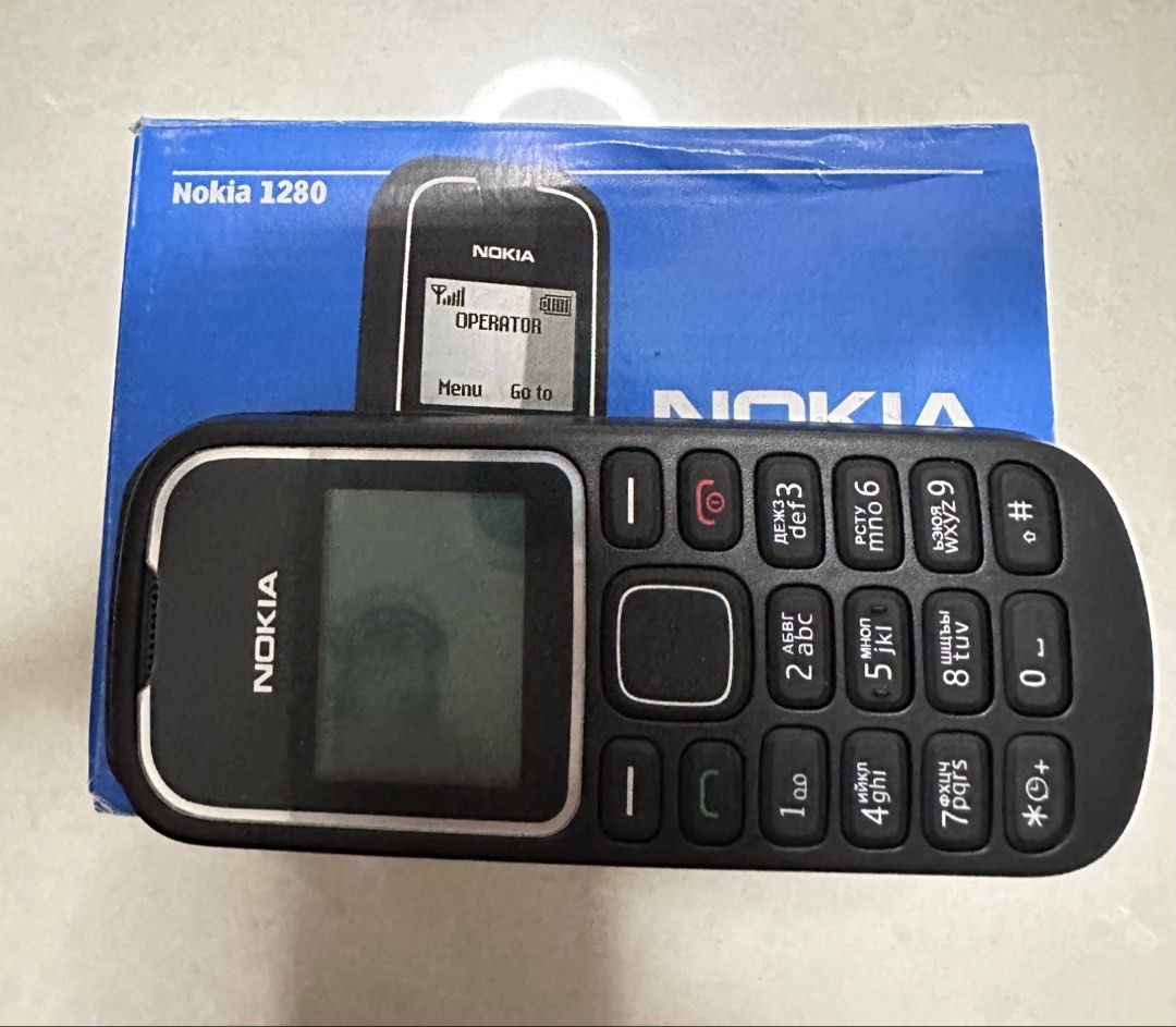 全新 現貨 NOKIA 1280 諾基亞手提電話 插卡電話 Nokia 1280 復古小玩具 100%work 泰文 Thai 俾工人或小朋友 ...