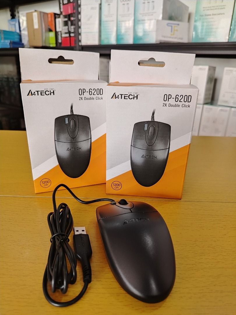 A4Tech OP-620D 2x Click Optical Wired Mouse USB Black (Category: Mouse & Mousepads) located in Pasig City. Submitted by technofuseofficial (Listing ID 1459789565, Image 1). Description: A4Tech OP-620D 2x Click Optical Wired Mouse USB Black Brand New and Original Items Store Location: 4F Unit 402, 604 Shaw Boulevard, Barangay Kapitolyo, Pasig City Same Day Delivery: - Lalamove delivery within Metro Manila - For walk-ins: Always PM first for item a