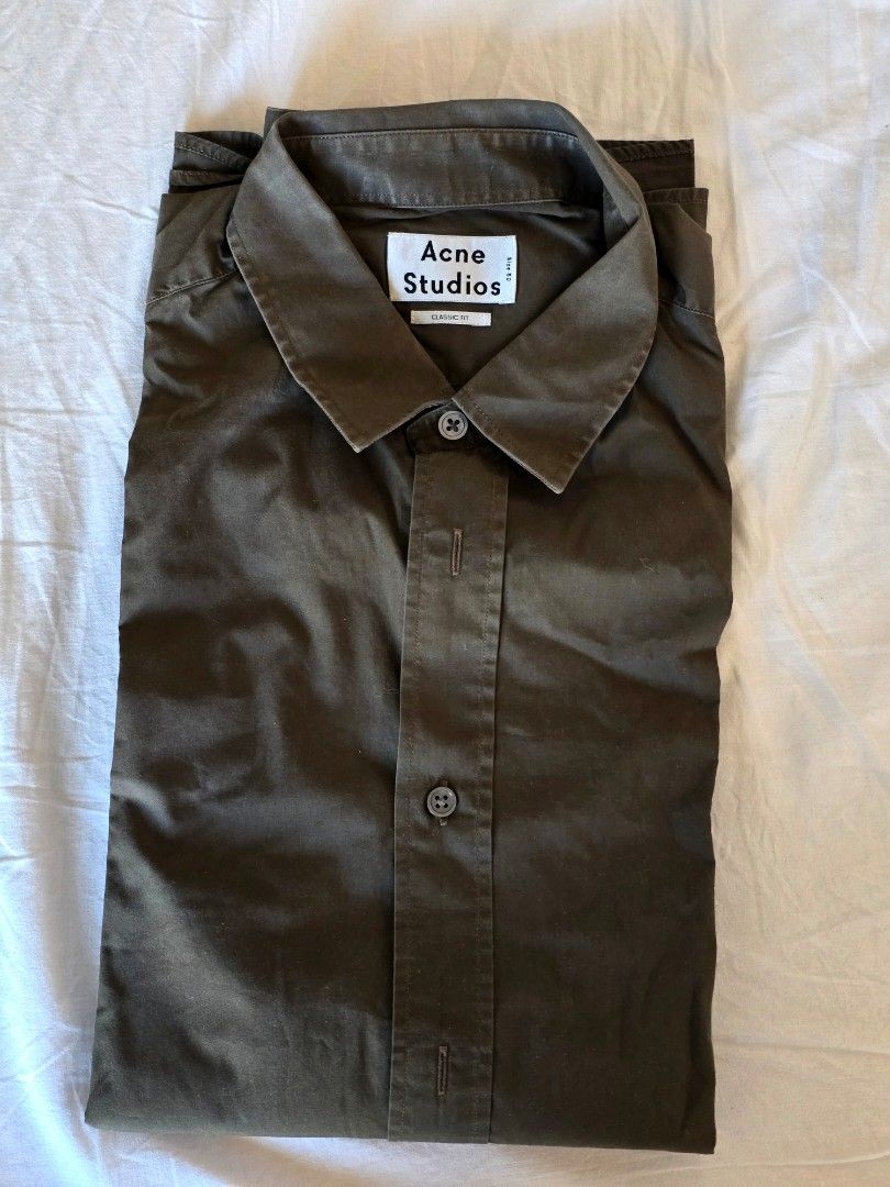 Acne Studios Jeffrey Pop Long Sleeves Medium (Category: Luxury Apparel) located in Manila. Submitted by d.man (Listing ID 1459718826, Image 2). Description: for sale: - acne studios long sleeves - size 50 medium - jeffrey pop model - olive green - medium.