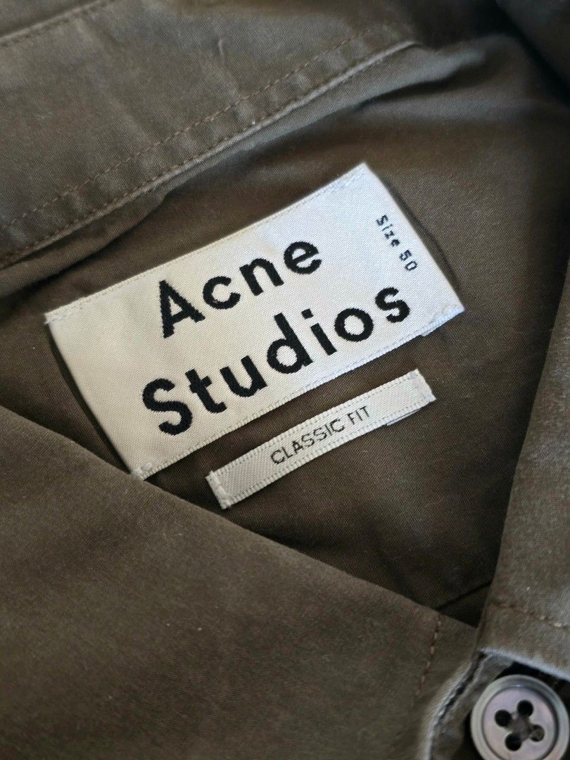 Acne Studios Jeffrey Pop Long Sleeves Medium (Category: Luxury Apparel) located in Manila. Submitted by d.man (Listing ID 1459718826, Image 3). Description: for sale: - acne studios long sleeves - size 50 medium - jeffrey pop model - olive green - medium.