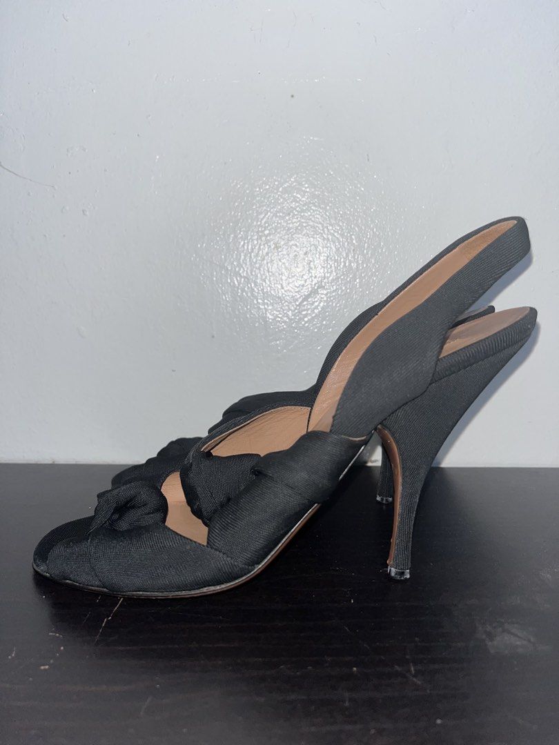 Alaïa - Azzedine - Sling Back Peep-Toe Twisted Bow (Category: Sneakers & Footwear) located in Taguig. Submitted by chicpicked (Listing ID 1459734551, Image 2). Description: Alaïa - Azzedine - Sling Back Peep-Toe Twisted Bow Authentic Excellent condition No flaws Size 37.5 womens 2,500.