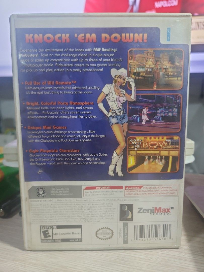 AMF Bowling PinBusters! Nintendo Wii (Category: Nintendo) located in Quezon City. Submitted by gwift (Listing ID 1459741577, Image 2). Description: - AMF Bowling PinBusters! for Nintendo Wii - Includes game disc and instruction booklet - Ready for bowling fun! -selling based on current US market value x 50 -price subject for update on day of inquiry/purchase due to current market value -using GAMEYE price guide for current value.
