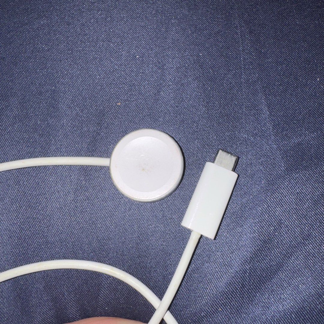 Apple Watch Series 7 Charger (Category: Wearables & Smart Watches) located in Manila. Submitted by eyo.iya (Listing ID 1459833569, Image 3). Description: Guaranteed orig. Can return money if proven fake RFS: spare Loc: San Juan City.