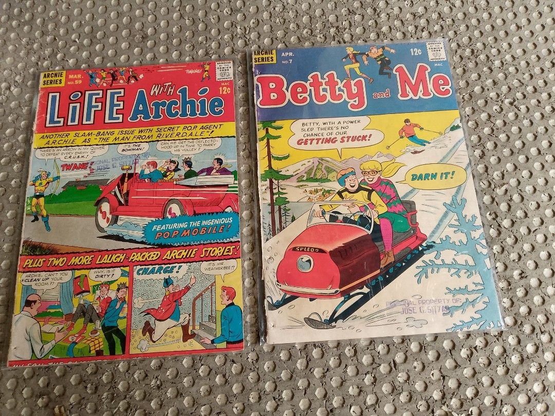Archie series Comics silver age (Category: Comics & Manga) located in Taguig. Submitted by titus40k (Listing ID 1459697212, Image 2). Description: 1960s Archie silver age comics, dell ponytail, assorted for 300@each, complete pages in excellent condition, due to age some scratches visible on the cover. strickly pick up ONLY thru grab/lalamove. option for shipping add transpo fee..