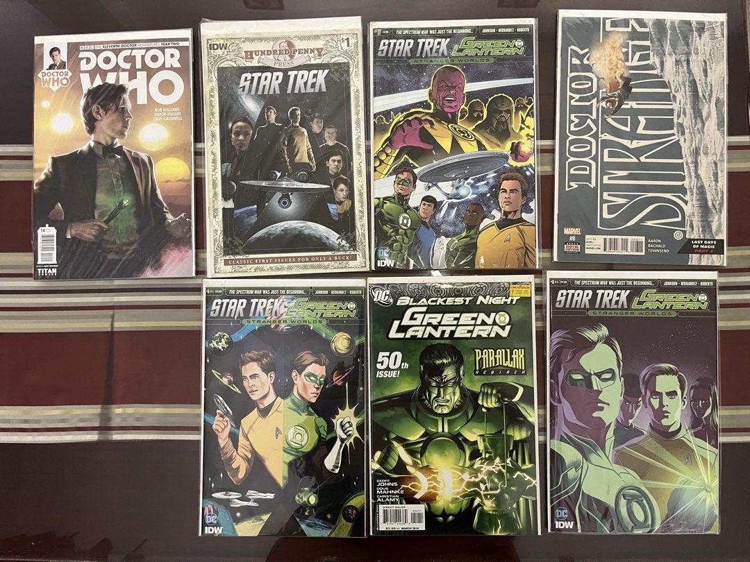Assorted Comics (Category: Comics & Manga) located in Paranaque City. Submitted by duhhhminique (Listing ID 1459878595, Image 1). Description: Selling Star Trek Green Lantern, Doctor Strange, and Doctor Who comic books get everything for 550, no splits negotiable, but please don’t lowball! MOP: RCBC/GCash.