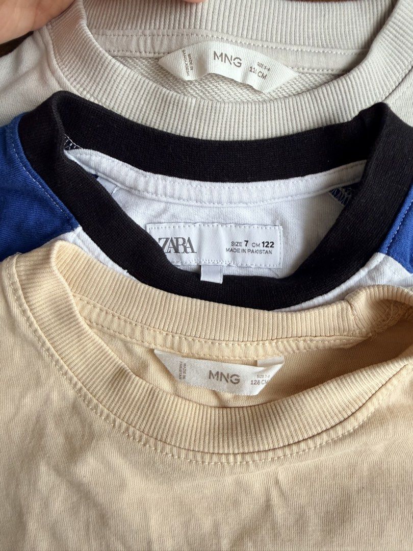 Assorted Shirts for 6-7 y/o Boy (Category: Babies & Kids Fashion) located in Marikina City. Submitted by nicasandoval (Listing ID 1459713146, Image 3). Description: PLEASE SWIPE PHOTOS TO SEE BRAND AND SIZE ON EACH ITEM.