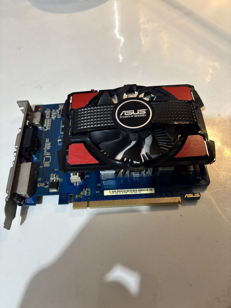 ASUS Graphics Card GT730 GPU (Category: Desktops) located in Pasig City. Submitted by edealsdaily (Listing ID 1459762977, Image 1). Description: Selling as is.