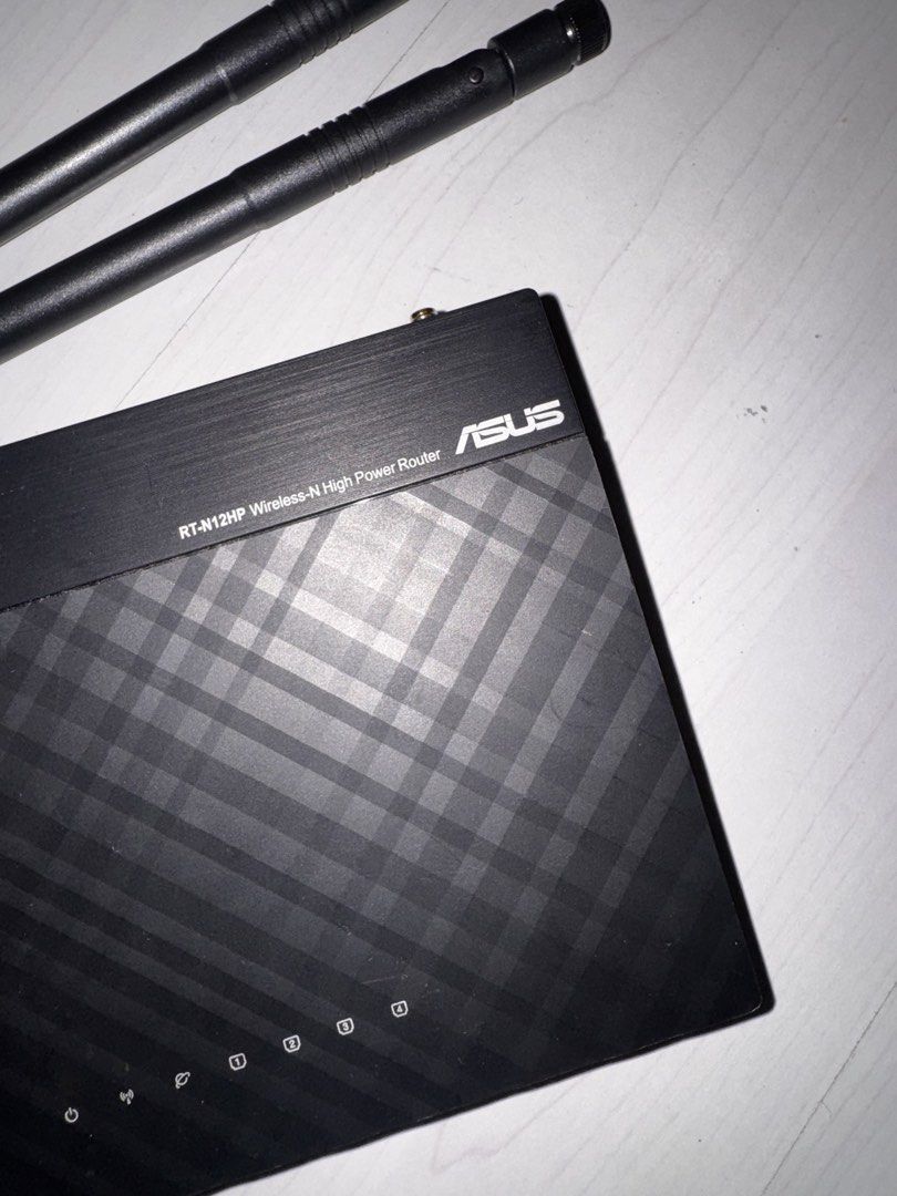 Asus Router RT-N12HP (Category: Networking) located in Antipolo. Submitted by marian_ang (Listing ID 1459810143, Image 2). Description: SRP: ₱ 2010 RFS: We have new routers :)) SF: Shouldered by buyer :)).
