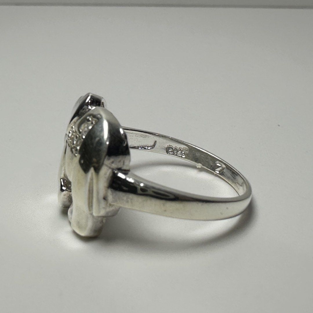 authentic elephant silver ring 3.1g (Category: Rings) located in Pakil. Submitted by primrosehearts (Listing ID 1459778819, Image 3). Description: authentic 925 italy silver with stamping hypoallergenic stones are untested! size: 7 grams: 3.1g.