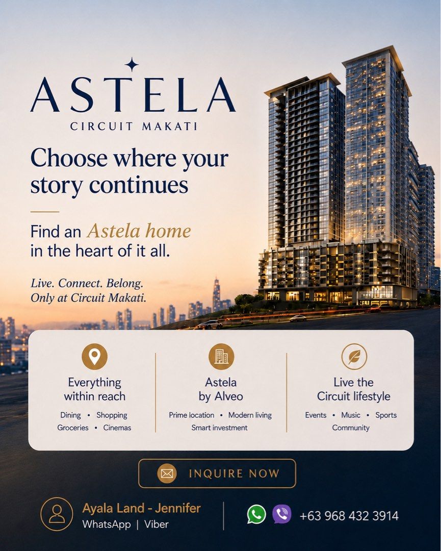Ayala Land Properties (Category: Apartments & Condos) located in Taguig. Submitted by soiamjenn (Listing ID 1459894980, Image 2). Description: Discover Ayala Land Properties in BGC, Makati, Pasig, Nuvali, Anvaya Bataan and Cebu.