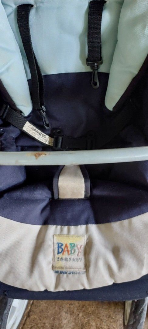 Baby Company Stroller (Category: Strollers) located in Antipolo. Submitted by kdens21 (Listing ID 1459719126, Image 2). Description: well used. 18 years old. Issues: - hard to lock/unclock the rear wheels (but working) .
