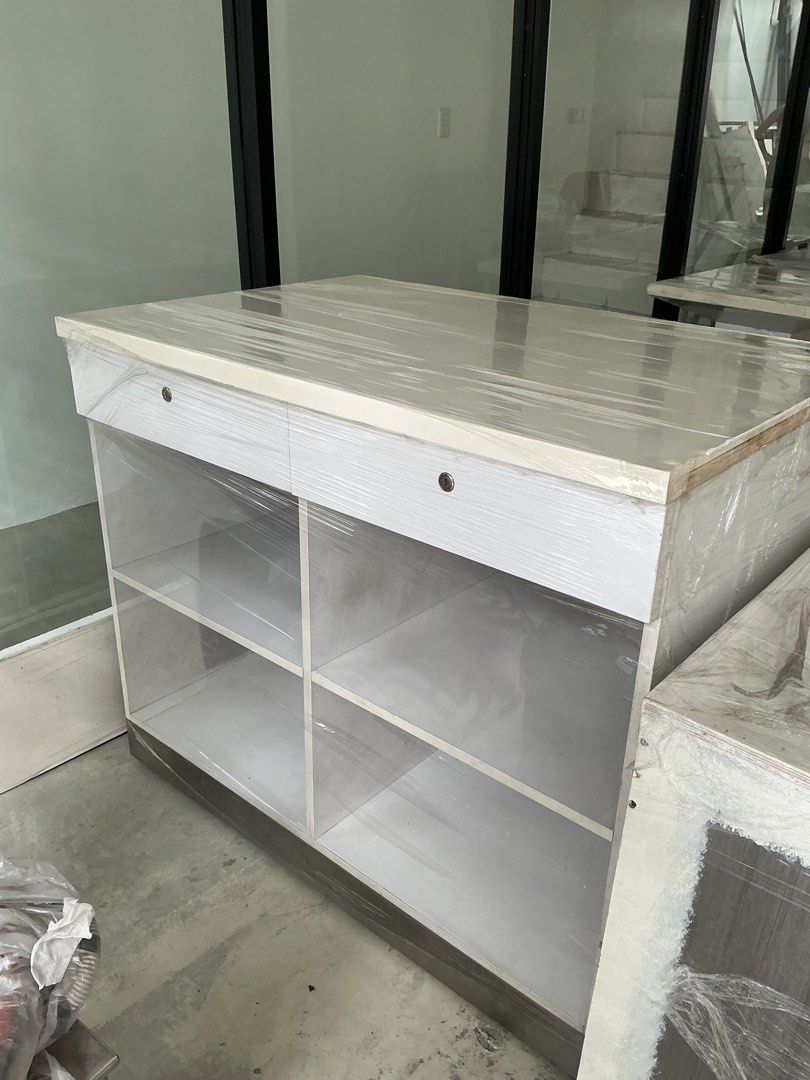 Bakery Cabinet Counter — Set of 3 (Category: Tables & Sets) located in Quezon City. Submitted by lzn_jrsh (Listing ID 1459895083, Image 2). Description: FOR SALE: Bakery Cabinet Counter — Set of 3 • Set of 3 pieces • Slightly used • Heavy-duty and durable • Perfect for bakery, café, food business, or commercial use Price: ₱40k for the set (negotiable) 📩 PM if interested!.