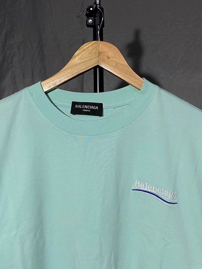 Balenciaga Political Campaign Tee (Category: Tshirts & Polo Shirts ) located in Calauan. Submitted by thriftsy.fingers (Listing ID 1459879892, Image 3). Description: Balenciaga Political Campaign - Medium on Tag ( L-XL ) - 23W 28L - very minimal flaw.