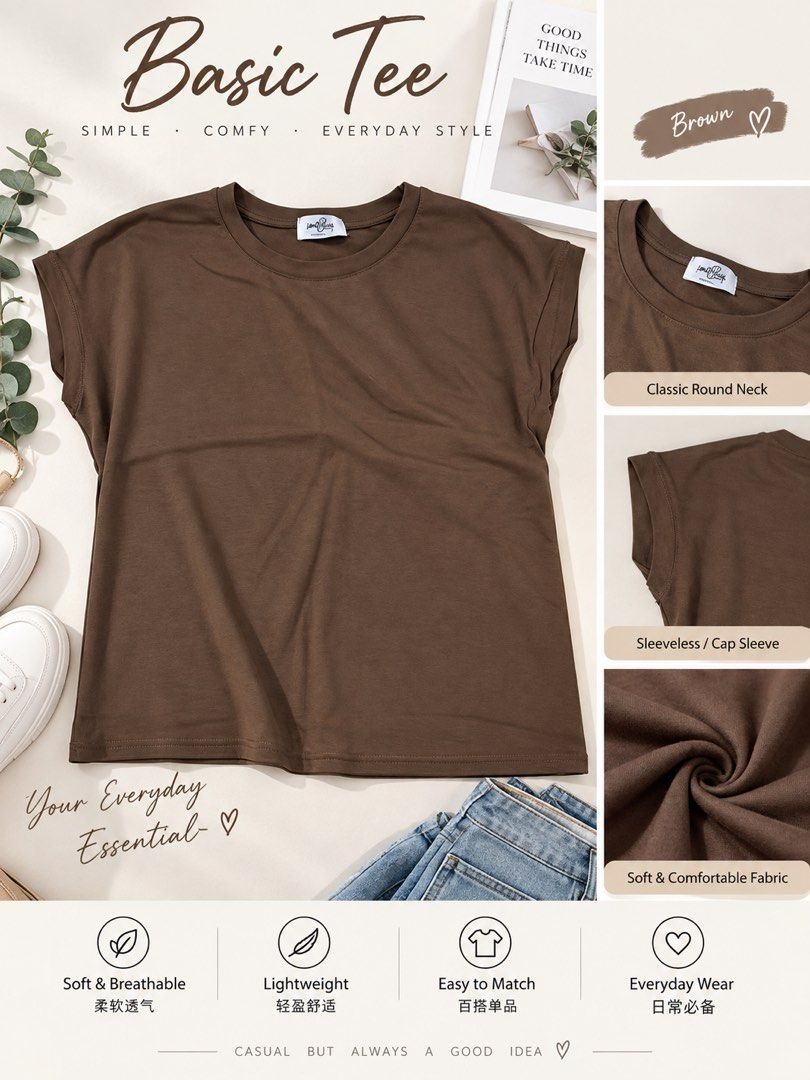 Basic Tee (Category: Blouses) located in Ayer Itam. Submitted by prettycloset.d7f3ef (Listing ID 1459847699, Image 1). Description: .