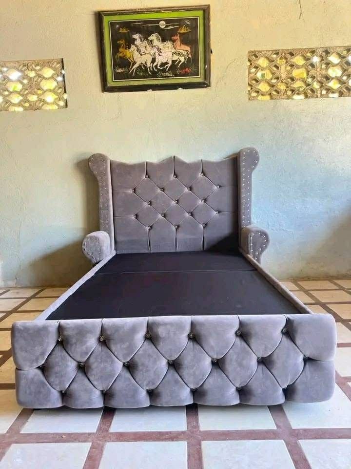 Bed frame only (Category: Bed Frames & Mattresses) located in Marikina City. Submitted by eannacruz27 (Listing ID 1459783883, Image 2). Description: ❕BERMONTH SALE SALE SALE❕ Would you like to sleep like this, especially in the cold season ☃️come and order a bed frame from us Good Quality And you won't regret it Besides from queen or king size we still have freebies on the side table💕So More inquires now ▫️freedelivery depends on the distance fr