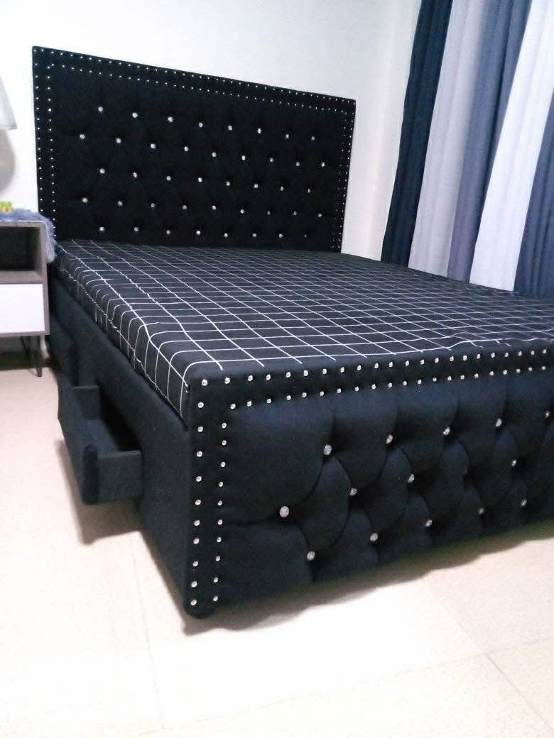 Bed frame only (Category: Bed Frames & Mattresses) located in Marikina City. Submitted by eannacruz27 (Listing ID 1459783883, Image 3). Description: ❕BERMONTH SALE SALE SALE❕ Would you like to sleep like this, especially in the cold season ☃️come and order a bed frame from us Good Quality And you won't regret it Besides from queen or king size we still have freebies on the side table💕So More inquires now ▫️freedelivery depends on the distance fr