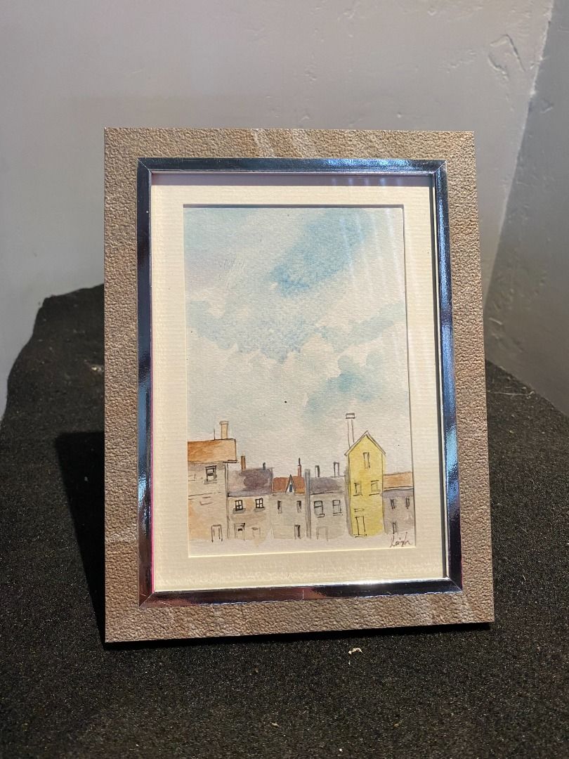 Been there, why not? (Category: Art & Prints) located in Bacolod City. Submitted by leighbelar61020 (Listing ID 1459704640, Image 1). Description: Original watercolor painting, signed by the artist. Comes in a textured frame with a silver inner border. Perfect for small spaces..