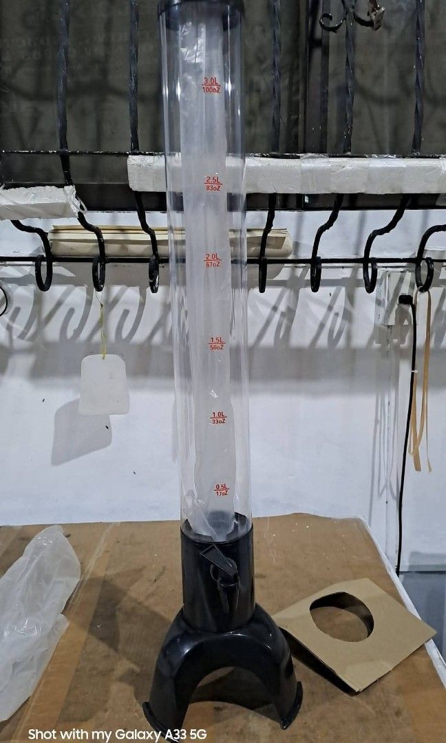 Beer Tower/Juice Tower (Category: Pitchers & Dispensers) located in Manila. Submitted by redonline (Listing ID 1459785804, Image 3). Description: Beer Tower/Juice Tower (3 Liters) ₱1080 ON HAND BRAND NEW Mode of Payment: Gcash,COD Same day delivery + Delivery Fee.