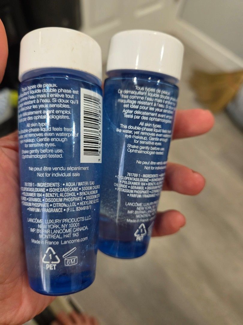 Bi-Facil Double Action Eye Makeup Remover 2pcs (Category: Makeup) located in Paranaque City. Submitted by pinklove28 (Listing ID 1459895149, Image 2). Description: Bi-Facil Double Action Eye Makeup Remover 2pcs 50ml each.