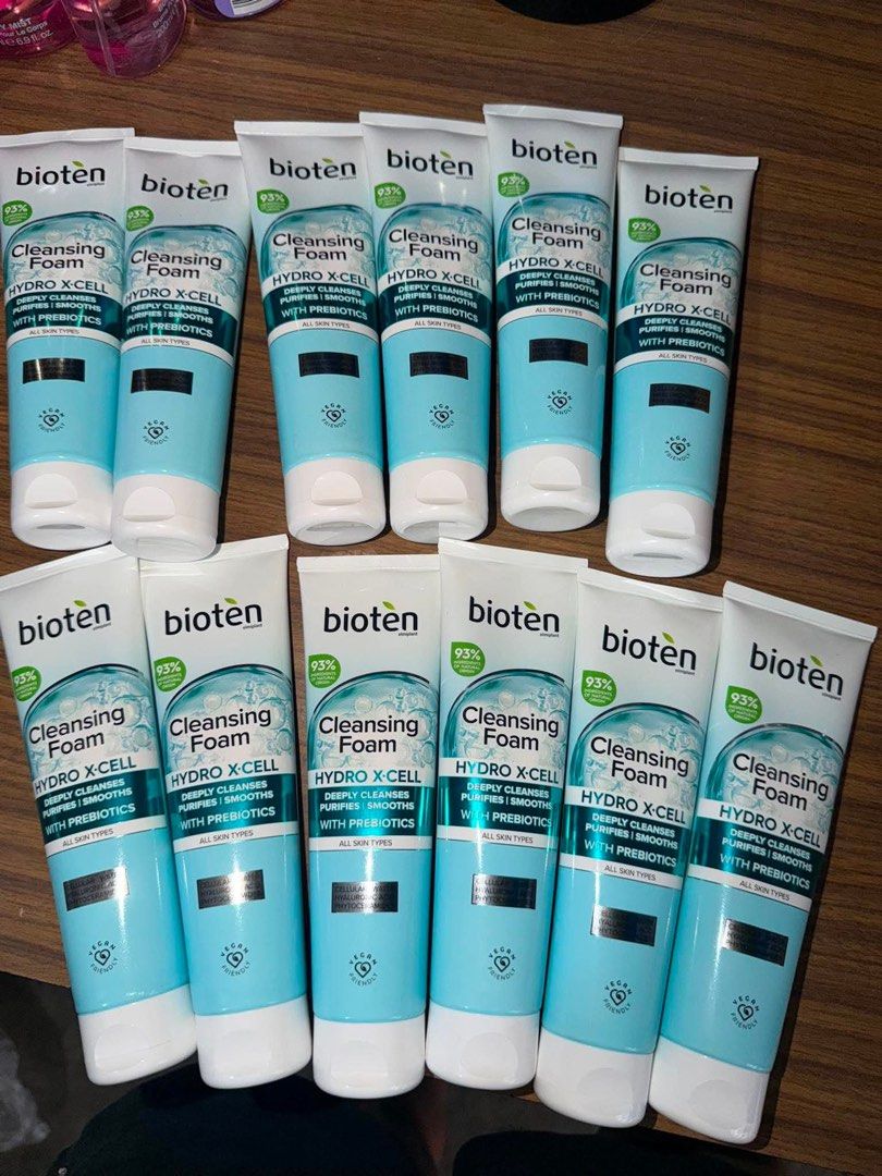 Bioten Hydro X-Cell Cleansing Foam with Prebiotics (Category: Face Care) located in Paranaque City. Submitted by sissyloveph (Listing ID 1459708017, Image 1). Description: - Bioten Hydro X-Cell Cleansing Foam - Deeply cleanses and purifies your skin - Formulated with 93% natural ingredients - Suitable for all skin types - Leaves skin feeling smooth and looking radiant - Features a light and silky texture - Perfect for your daily skincare routine 