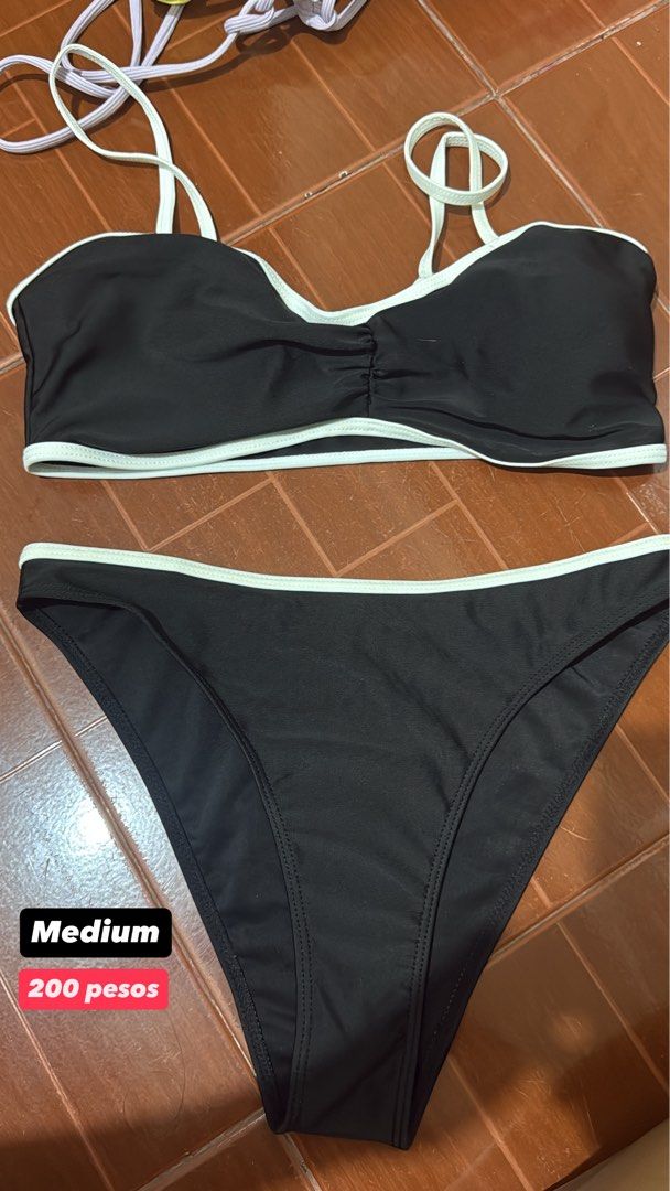 Black bikini set (Category: Bikinis & Swimsuits) located in Malabon City. Submitted by coleenfern_ (Listing ID 1459897884, Image 1). Description: used only once.