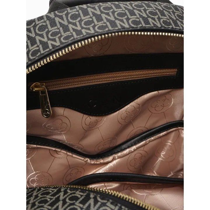 black CLN Daeniel Backpack (Category: Backpacks) located in Manila. Submitted by ohlullaaalizz13 (Listing ID 1459808091, Image 3). Description: - NOOO SCRATCHES I CAN SEND PHOTO - Chic black and grey monogram design - Spacious main zip compartment - Convenient front zip pocket - Interior zip and slip pockets for organization - Elegant gold-tone hardware - Comfortable adjustable shoulder straps.