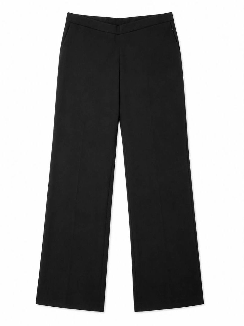 Black Wide Leg Trousers#9 (Category: Other Bottoms) located in Caloocan City. Submitted by outfitloop (Listing ID 1459795241, Image 2). Description: - Classic black wide leg trousers - High waisted - Noside pockets - Versatile for both work and casual occasions - Effortlessly pairs with various tops IMPORTANT: • 1st photo is an AI styling/model preview for reference on how the item may look when worn. • Please refer to the actual photos for the i