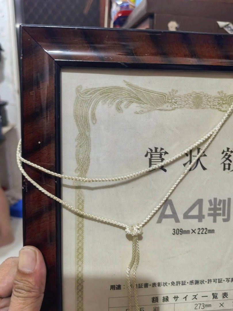 Blank Wood and Glass Frame - A4 (Category: Frames & Pictures) located in Cebu City. Submitted by dudes_villanueva (Listing ID 1459692474, Image 3). Description: Blank Wood and Glass Frame - A4 📌 A4 Size Display Area 📌 In very good condition with few light scratches barely visible. 📌 Certificate Size..
