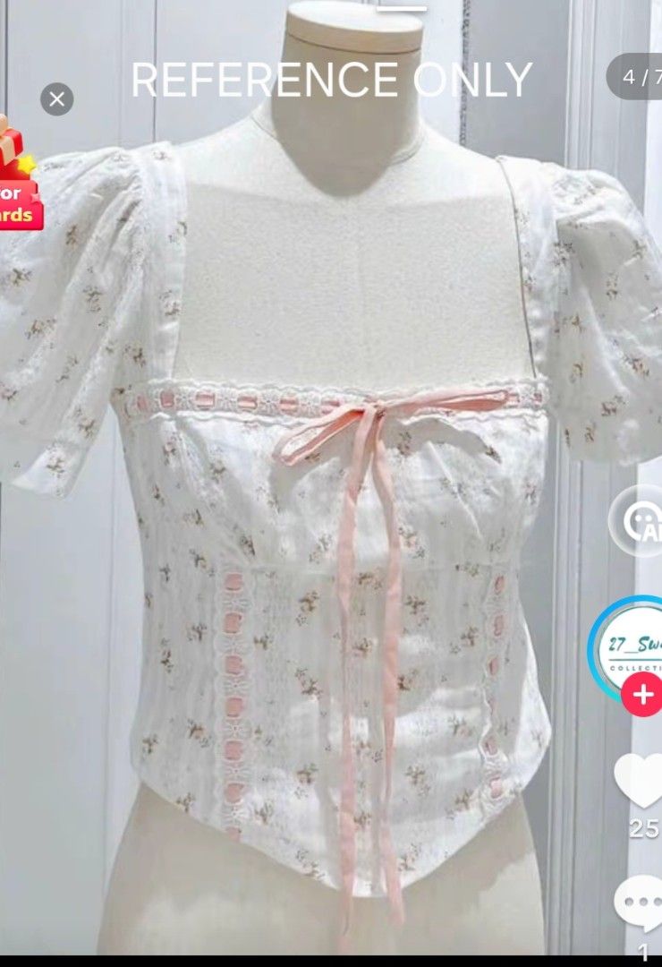 Bong Top (Category: Blouses) located in Mexico. Submitted by engr.phoebe (Listing ID 1459209794, Image 2). Description: selling my BKK and Vietnam pasabuy because apparently i'm size medium 😭.