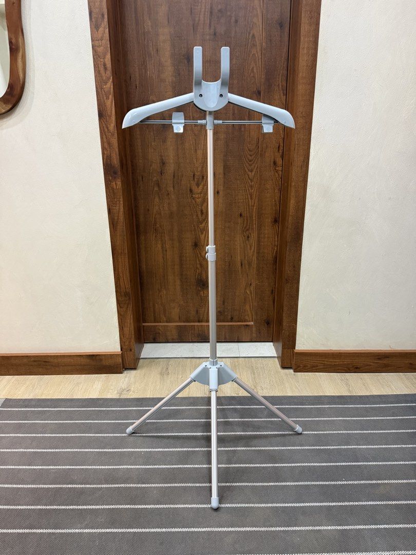 Brand New: Foldable and Adjustable Garment Steamer Stand (Category: Home Improvement Tools & Accessories) located in Pasig City. Submitted by jgbeautique (Listing ID 1459819920, Image 1). Description: Original price is 529 Selling for 25% off I have not used this at all ever since I bought it Up to 160cm height RFS: Decluttering - Adjustable height for your convenience - Sturdy tripod base for maximum stability - Secure hanger to hold clothes fir