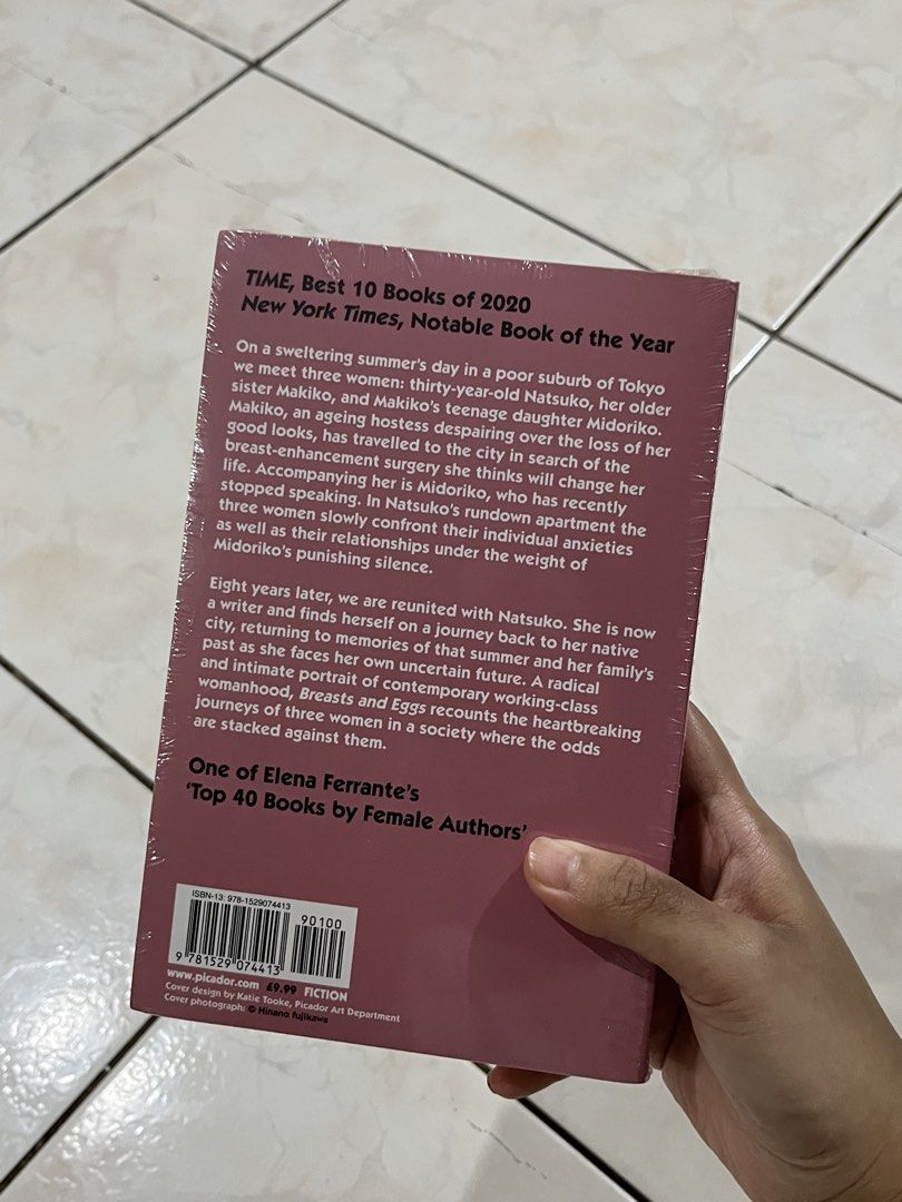 Breasts and Eggs by Mieko Kawakami (Category: Storybooks) located in Manila. Submitted by eambat (Listing ID 1459782571, Image 2). Description: Breasts and Eggs by Mieko Kawaki Sealed. Brand new. Rfs: decluttering MOP: GCash or BPI bank transfer MOD: Lalamove/J&T (buyer will shoulder sf) Location: Las Piñas.