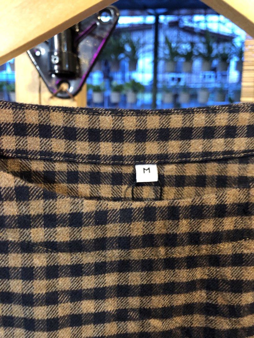 Brown and Black Gingham Long Sleeve Shirt (Category: Longsleeves) located in Cauayan City . Submitted by wholly.craaaft (Listing ID 1459808183, Image 2). Description: - Brown and black checkered long-sleeved shirt - Comfortable fit - Ideal for casual wear - Pairs easily with jeans or shorts - Simple and classic design.