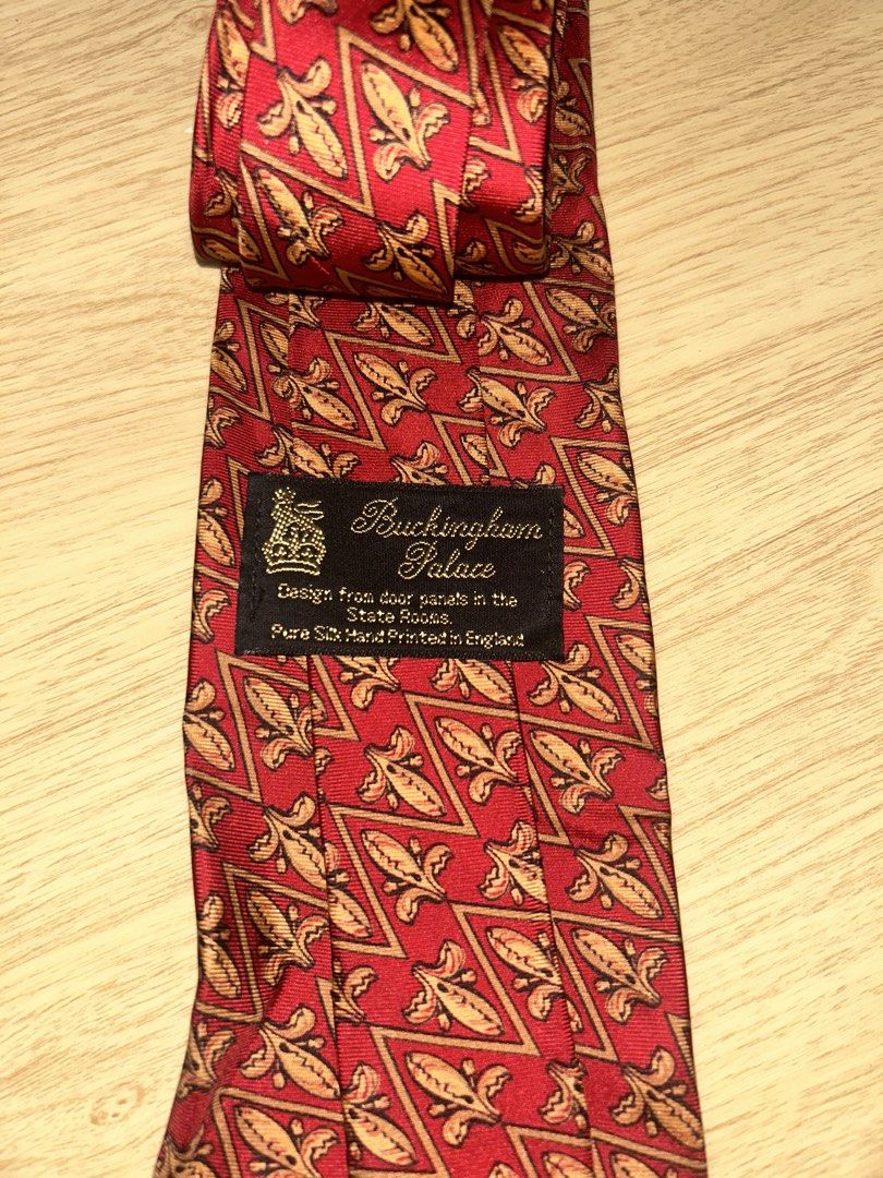 Buckingham Palace Pure Silk Hand Printed Tie (Category: Ties) located in Pasay City. Submitted by coolearth.cf1bcb (Listing ID 1459770391, Image 2). Description: 🏷️ VINTAGE NECKTIE COLLECTION — FOR SALE 🎩 TAKE ALL 3 — ₱3,500 Selling these 3 vintage neckties, all in plastic packaging. Great for vintage fashion lovers, collectors, or those looking for unique old-stock pieces. 🇬🇧 1. BUCKINGHAM PALACE DESIGN — ₱1,500 • Design featuring the door p