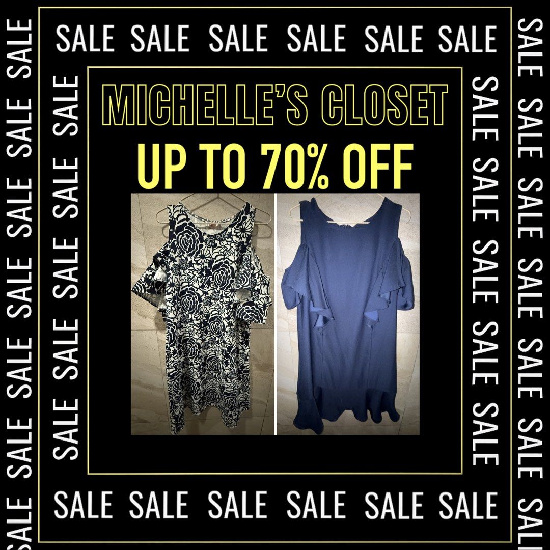 [BUNDLE] Mango & Celeste Cold Shoulder Ruffle Dresses (Size L-XL) • 70% OFF! (Category: Dresses) located in Quezon City. Submitted by michellescloset_ph (Listing ID 1459864211, Image 1). Description: Clearance sale from Michelle’s closet—get up to 70% off retail prices! Selling these two adorable cold-shoulder dresses as a bundle to clear up closet space. Perfect for casual dates, brunch, or dressier events. Easily styled with heels or flats! 💰 