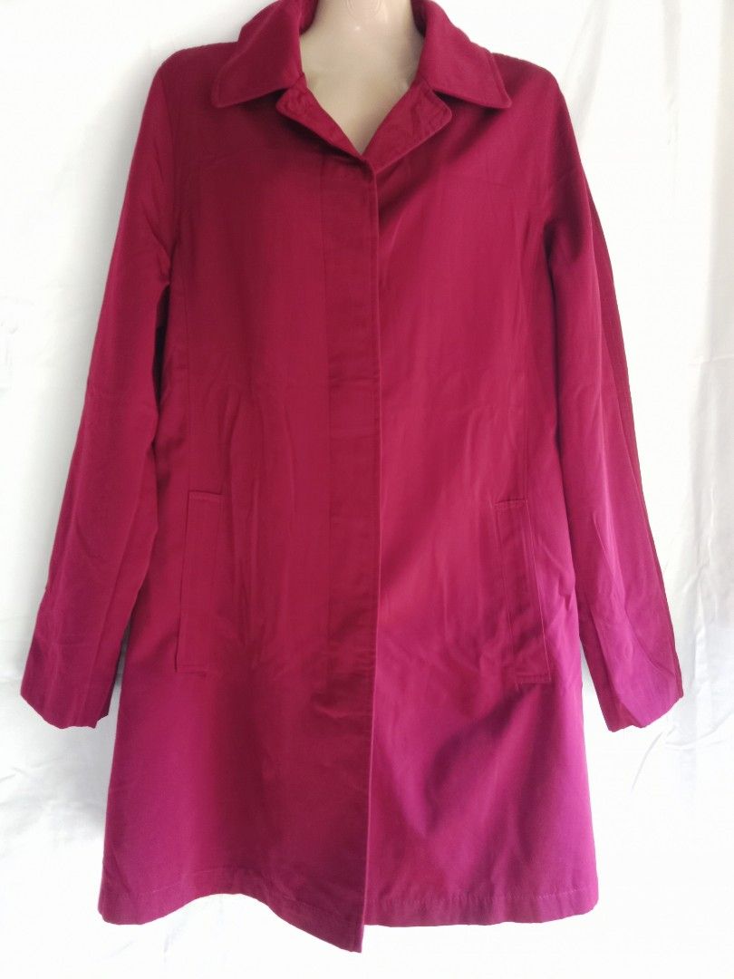 burgundy oversize vintage coat (Category: Coats, Jackets and Outerwear) located in Bontoc. Submitted by irene_banganan (Listing ID 1459792634, Image 2). Description: burgundy oversize vintage coat brand: towne collection by london fog size L on tag, fits until XL bust 46" | 36" long fully lined, has side pockets, complete buttons makapal, mabigat, no stretch well made and high quality no flaws, excellent condition.