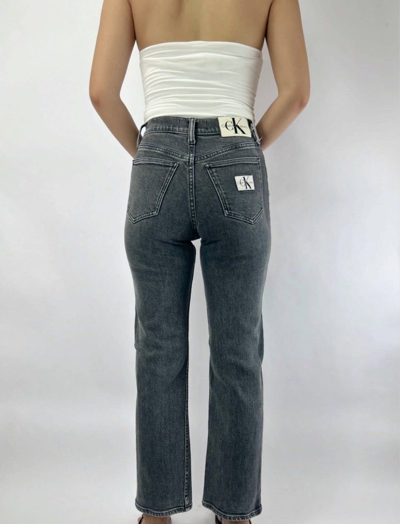 Calvin Klein Mom jeans (Category: Jeans) located in Tacloban City. Submitted by homeresmik34297 (Listing ID 1459728772, Image 3). Description: Waist: 24" Rise: 10" Hips: 36" Length: 35".
