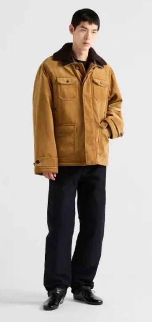 Camel Brown Utility Jacket with Fur Collar (Category: Coats, Jackets and Outerwear) located in Manila. Submitted by PrinceDani.Clothing (Listing ID 1459731275, Image 2). Description: camel brown parka utility jacket large fit 22.5in width 29in length excellent condition .