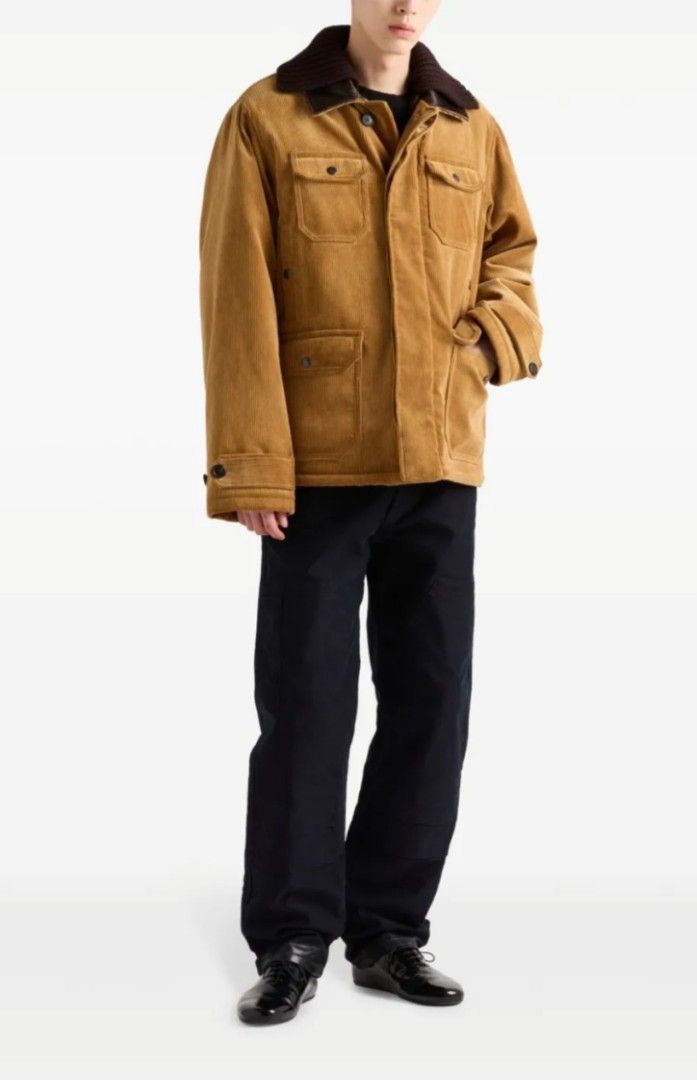 Camel Brown Utility Jacket with Fur Collar (Category: Coats, Jackets and Outerwear) located in Manila. Submitted by PrinceDani.Clothing (Listing ID 1459731275, Image 1). Description: camel brown parka utility jacket large fit 22.5in width 29in length excellent condition .
